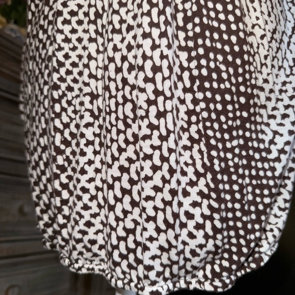 Michael Kors Brown and White Patterned Top XL - Picture 5 of 8